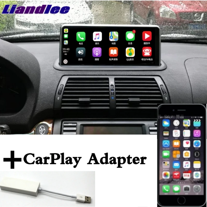 Автомобильный мультимедийный плеер Liandlee NAVI для BMW X5 E53 2000 2001 2002 2003 2004 2005 2006 CarPlay