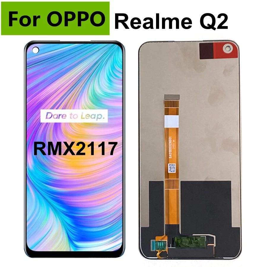 

6.5" Black For OPPO Realme Q2 5G RMX2117 LCD Display Touch Screen Digitizer Assembly for Realme Q2 Display