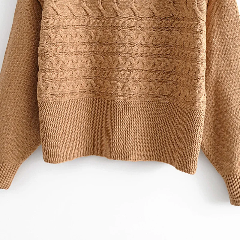 RR Criss Cross свитера для женщин Мода О-образный вырез Однотонный свитер для женщин Элегантный свободный длинный рукав свитера для женщин дамы JAE