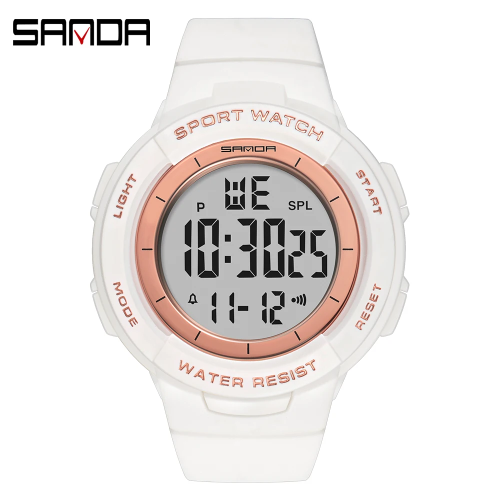 SANDA 2022 Fashion Women's Watches Waterproof Casual Digital Women