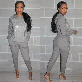 

Women track suits sets Autumn Winter V-neck pullovers + long pants sets Soft warm Long Leeves Round Collar Sweater Suit #35