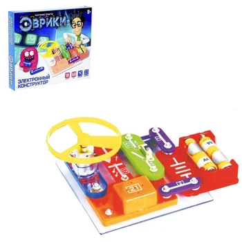 

Designer electronic "eureki", 58 circuits, 18 elements, powered by batteries