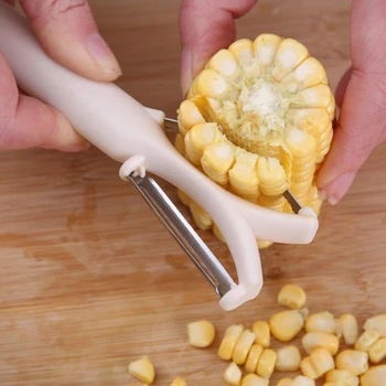 

NEW Blade Peeler Corn Peeler Premium Stainless Steel Tool Cob Peeler Corn Manual Stripper Kernel Kitchen Cutter Corn Cob Strippe