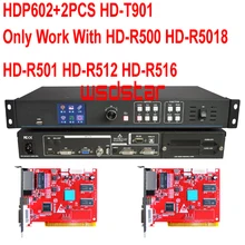HDP602+ 2 шт. HD T901 светодиодный видео процессор Вход USB/HDMI/DVI/VGA/CVBS 1920*1200 светодиодный экран в аренду видеопроцессор LVP300 Лидер продаж