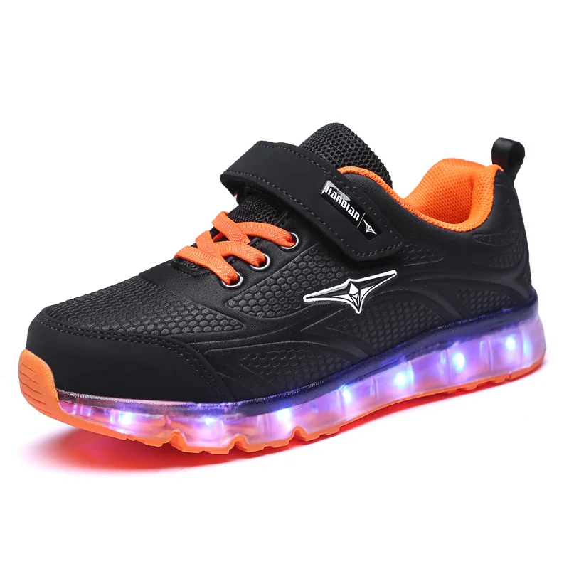

RISRICH Kids glowing light up sports shoes with led for toddler baby boy girl luminous sneakers kids boys girls usb pink shoes