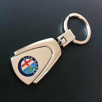 

Car Keychain Metal Key Holder Logo Auto Car Fashion Accessories for Lada Renault Alfa Romeo Opel Kalina Granta Chain Ring