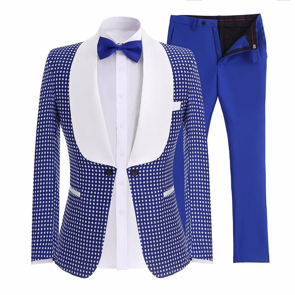 

Custom Made Two-Piece One Button Blazer Wool Royal Blue Business Gentle Men Suits Prom Suits For Men Wedding Best Man Tuxedos