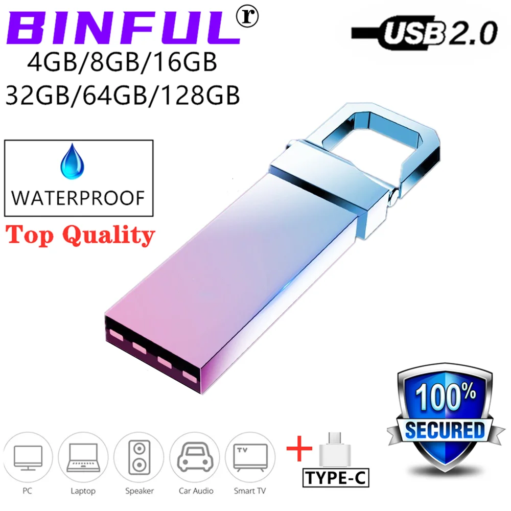 Usb флеш накопитель BiNFUL 2 в 1 4 ГБ 8 16 32 64 128 ГБ|USB флэш-накопители| |