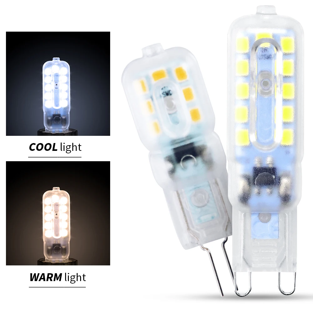 

G4 LED lamp 220V Dimmable AC DC Bombilla LED G9 SMD 2835 3W 14LEDs Crystal Chandelier Replace No Flicker 360 Degree Lighting