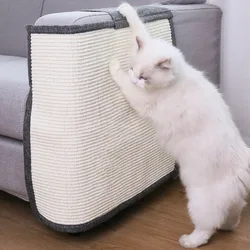 Planche à gratter en Sisal pour chats, jouet, protection de meubles, canapé, griffes de chat, produit de soin, patte à gratter avec clou Invisible 