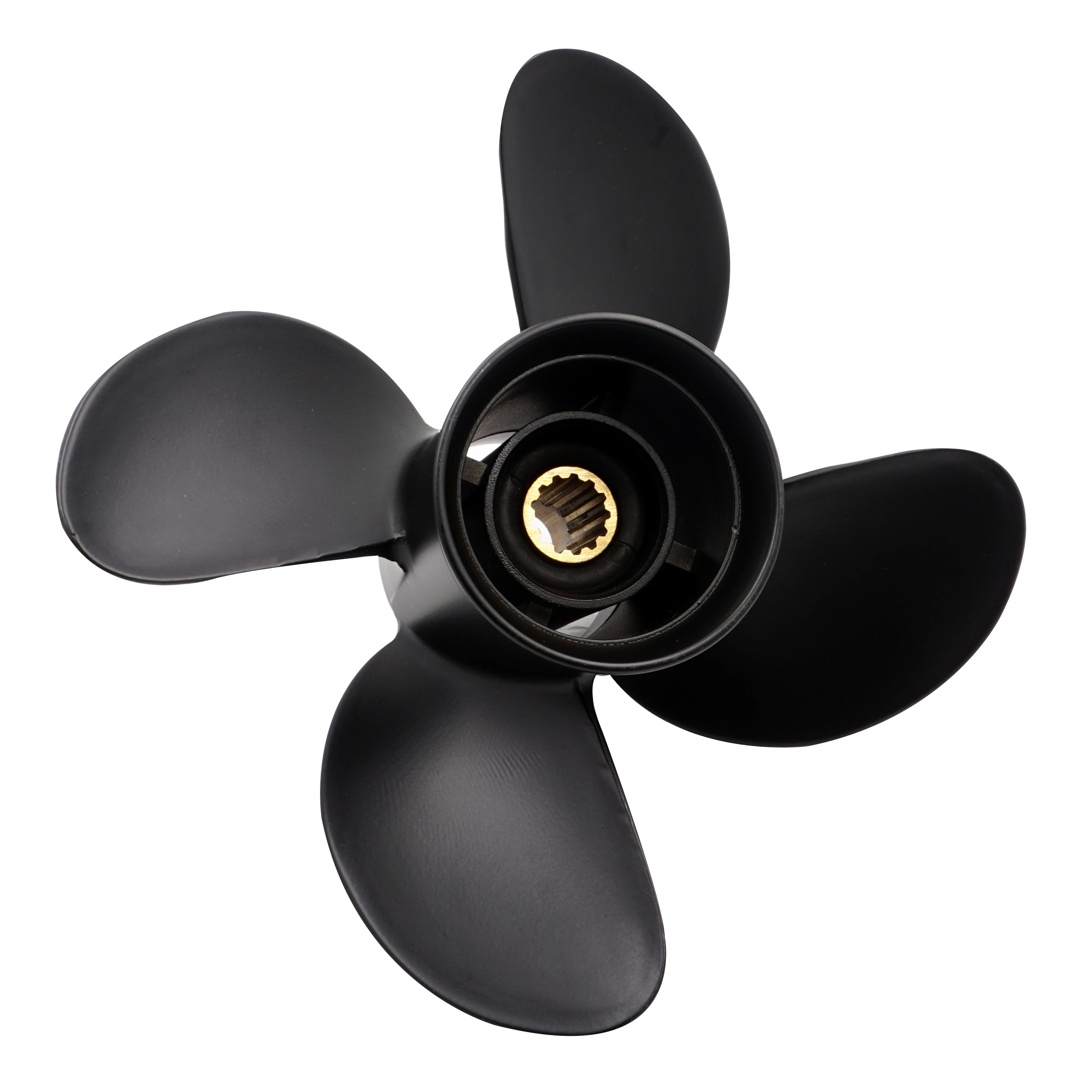 Free shipping 4 blade 10 3/8x13 for Honda 25-60hp outboard Aluminium propellers 13 teeth right hand boat accessories marine | Автомобили и