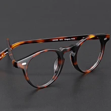 Круглая винтажная оправа для очков Женские очки по рецепту Близорукость Оптические Прозрачные оправа для очков безви