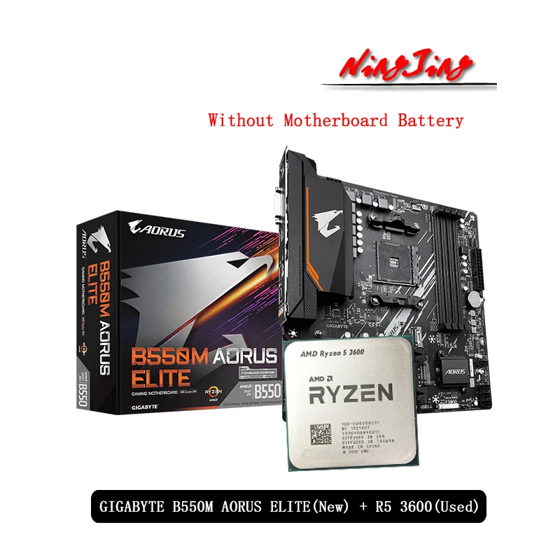AMD Ryzen 5 3600X R5 3600X CPU + ASROCK B450M STEEL LEGEND Motherboard Suit Socket AM4 All new but without cooler|Motherboards| - AliExpress