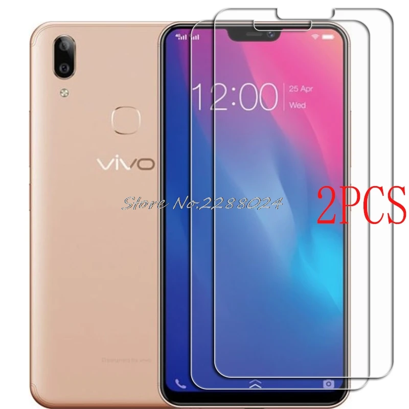 

Защитное стекло для Vivo Y85, закаленное стекло 2 шт. для Vivo V9 Youth V9 PRO 1723 1727, 1726 6,3 дюйма, Защитная пленка для экрана телефона