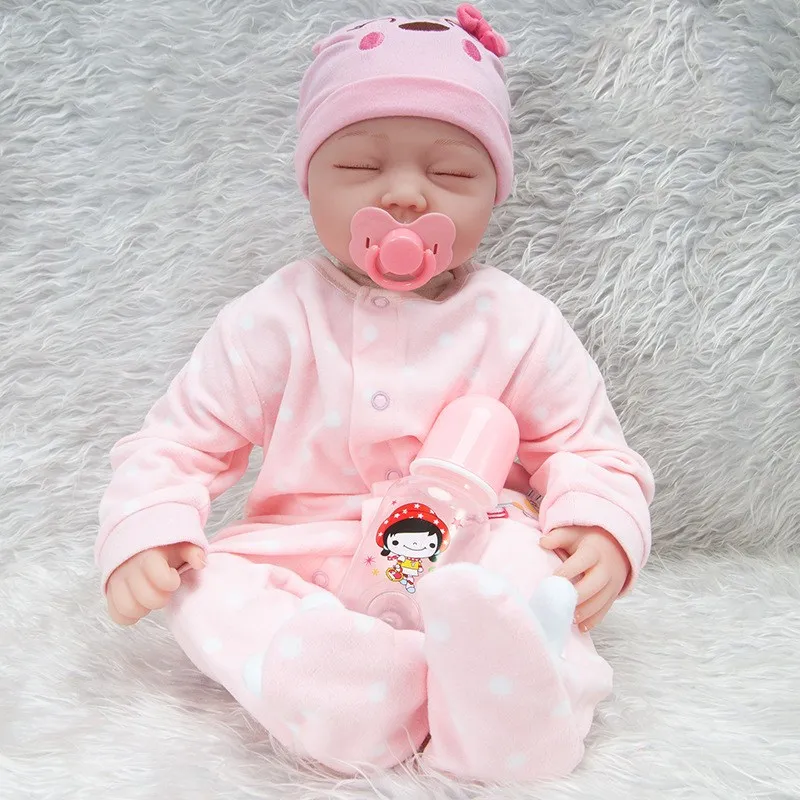 

Simulation Baby 55CM Silicone Dolls Reborn Dolls Simulation Baby Dolls Handmade Reborn Baby Toy Toddler Soft Dolls For Kids Gift