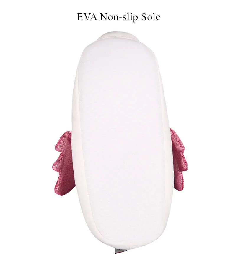 Suihyung White Unicorn Slippers Kids Winter Children Non-slip Indoor Shoes Slip On Boy Girls Plush Cartoon Slippers Cotton Shoes