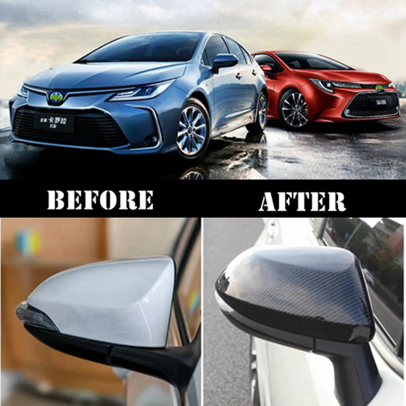 Для Toyota Corolla Lewin 2019 2020 авто зеркало заднего вида Защитная крышка матовый хром