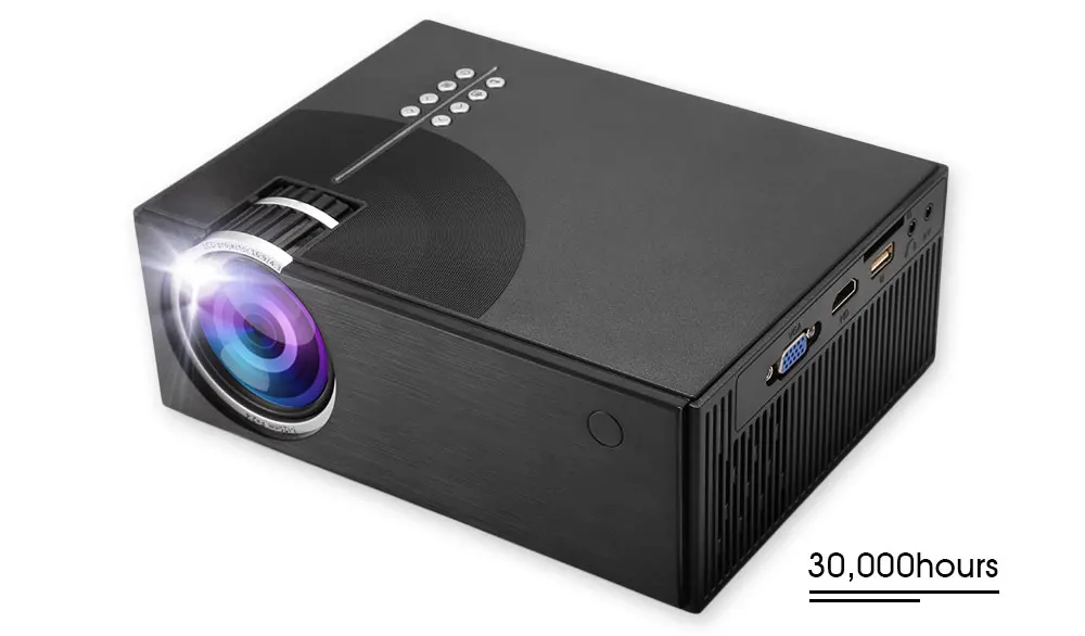 ALSTON C7 LED Projector 2000 Lumens Portable LCD Projector For Home Cinema AV USB HDMI-compatible VGA 3D gaming projector