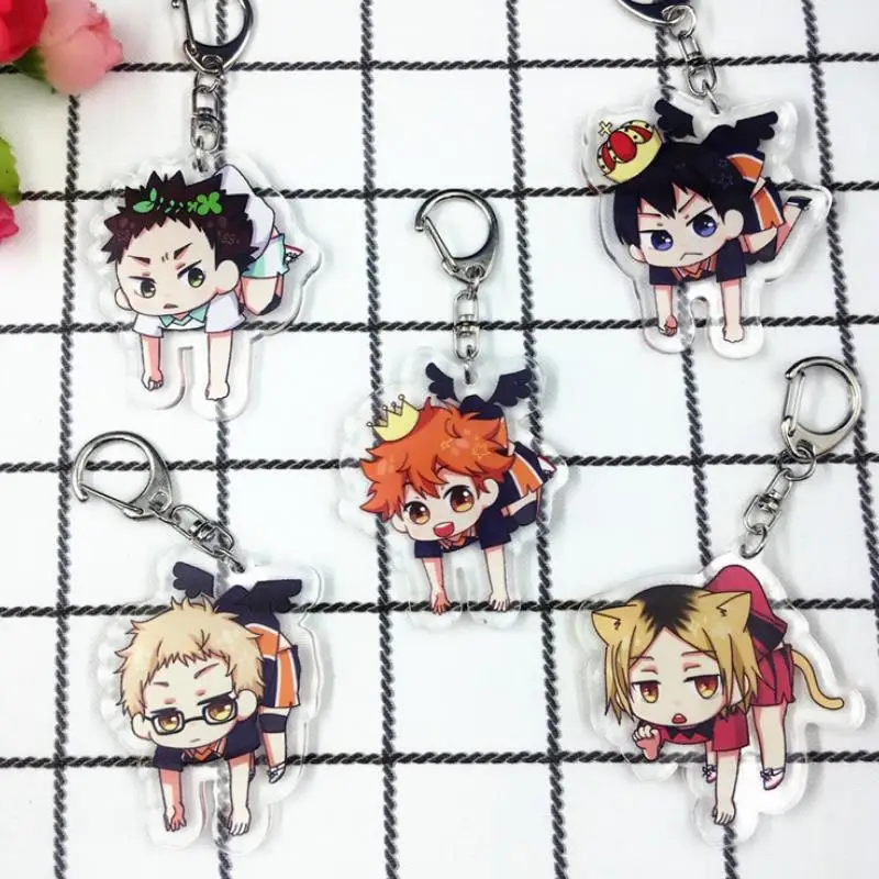 1 шт. Новый Аниме Haikyuu Kageyama Hinata Kenma Kozume акриловая фигурка брелок Декор сумка