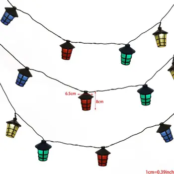 

8.2FT 10LED solar String Lights lantern Bulbs for Garden Christmas Party Decor Q0KF