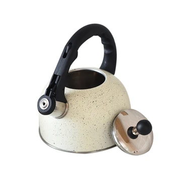 

Promotion! 3L 304 Stainless Steel Whistling Tea Kettle Flat Stove Top Teapot Gas Induction Cooker Kettle