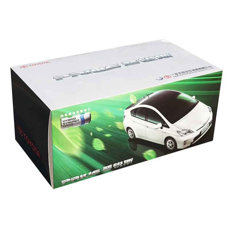 1:18 литая модель для Toyota Prius Hybrid 2012 белый сплав игрушечный автомобиль миниатюрная
