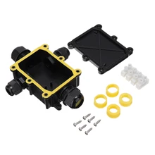 IP68 4-полосная распределительная коробка Водонепроницаемый непроницаемый для солнечных лучей летняя несколькими способами кабель провод разъема защиты Пластик коробка для распределиления электричества