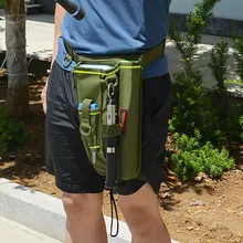 Durable Waist Nylon Carrying Fishing Bag Leg Pack Lure Rod Storage Tackle Outdoor Multipurpose Pouch Holder With Case Shoulder