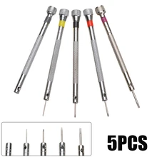 5PCS 0.8-1.6mm Flat Tip Miniature Screwdriver Set Steel Jewelry Watch Laptop Mobile Glasses Open Cover Repair Tools