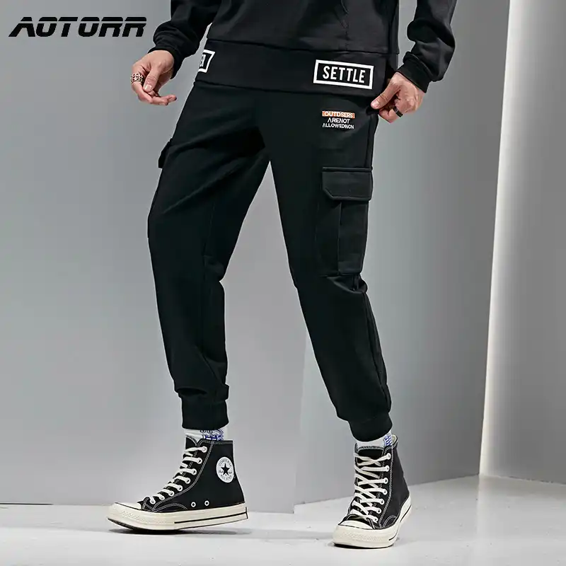 mens cotton sweatpants with drawstring