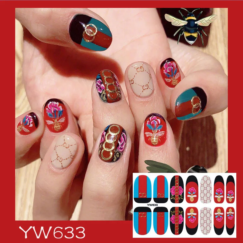 

1Sheet Marble Sticker for Nails Mixed Color Marble Series Nail Art Tips Manicure Peel Off Full Wraps Fashion Nail Decorations