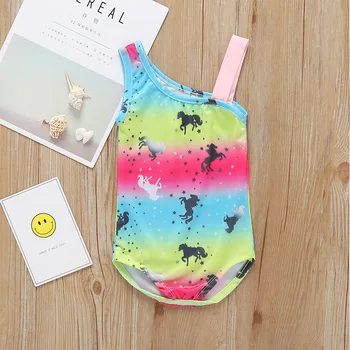 

Fashion Summer Seaside Girls Swimsuit One Piece Sling Toddler Girl Swimwear Bikinis 2020 Bathing Suits mayo de bain fille