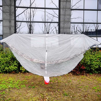 

Lightweight Hammock Mosquito Net Easy Setup Outdoor Double Single Hammocks for 360 Degree Protection Dual Sided Zipper