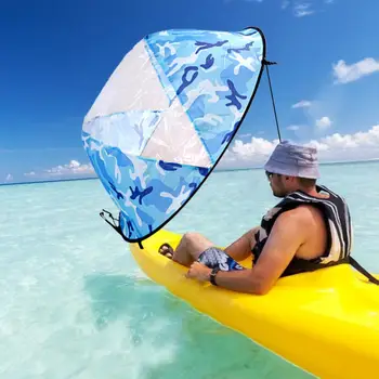 

108cm SAIL Foldable Kayak Boat Wind Sail Sup Paddle Board Sailing Canoe stroke PADDLE Rowing Boats Wind Clear Window dropship