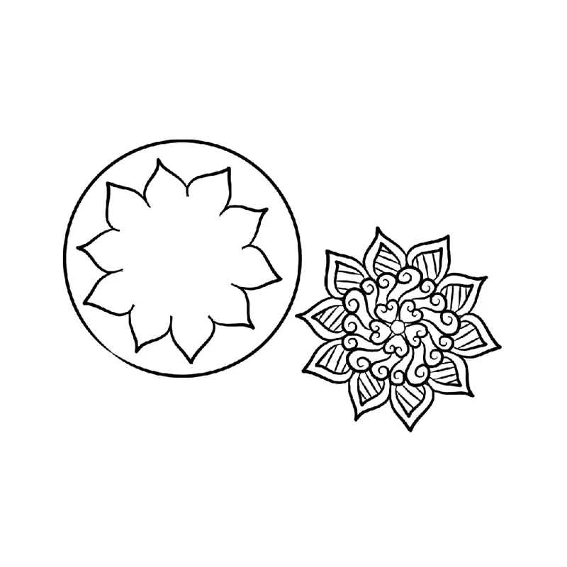 

Naifumodo Flower Dies Circle Metal Cutting Dies for Card Making Scrapbooking Card Album Embossing Die Cut New Template