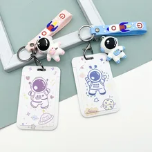 

Spaceman Doll Astronaut Figurines Staff Badge Holder for Lab Company Entrance Guard Security Access Control Card Case
