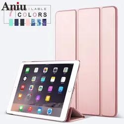 Funda con tapa magnética para iPad, carcasa trasera transparente de 10,2 pulgadas, 2019, 7, 8, 9, 2020, 2021
