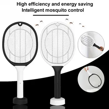 

Mosquito Killer Lamp 2 In 1 Electric Mosquito Swatter Fly Summer Pest Control Bug Zapper Indoor Outdoor Racket USB Rechargeable