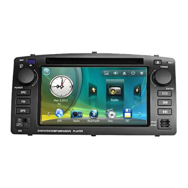 

7" Car DVD player with GPS(optional),audio Radio stereo,USB/SD,AUX,BT/TV,car multimedia headunit for BYD F3 Toyota Corolla E120