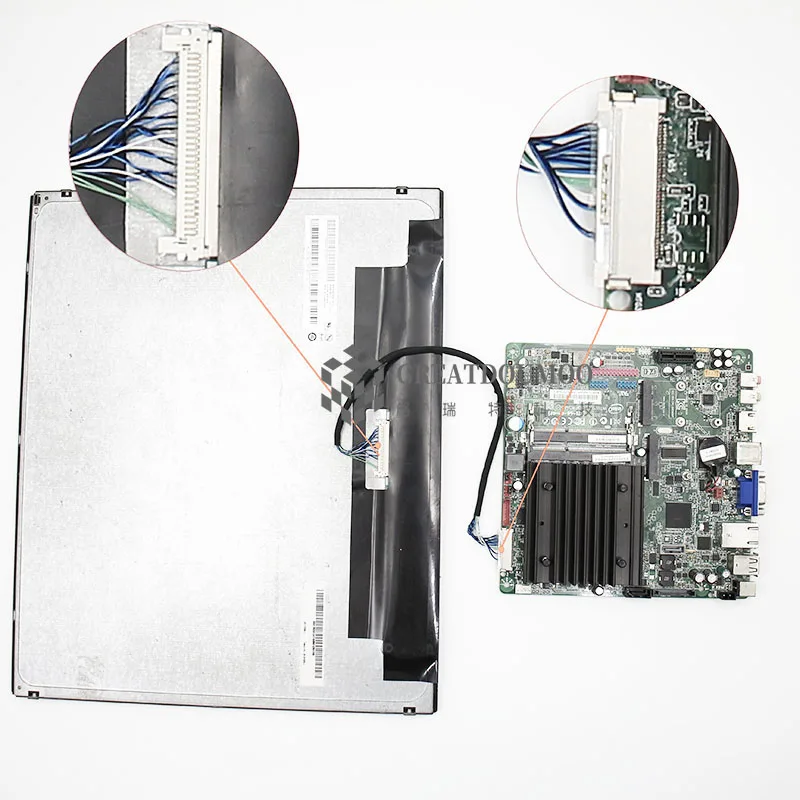 LVDS кабель для ЖК панели поддержка 30 pin fix разъем 6/8 бит ЖК-экран для DN2800MT D2700MT DH61AG DQ77KB D2500CC Материнская плата ПК