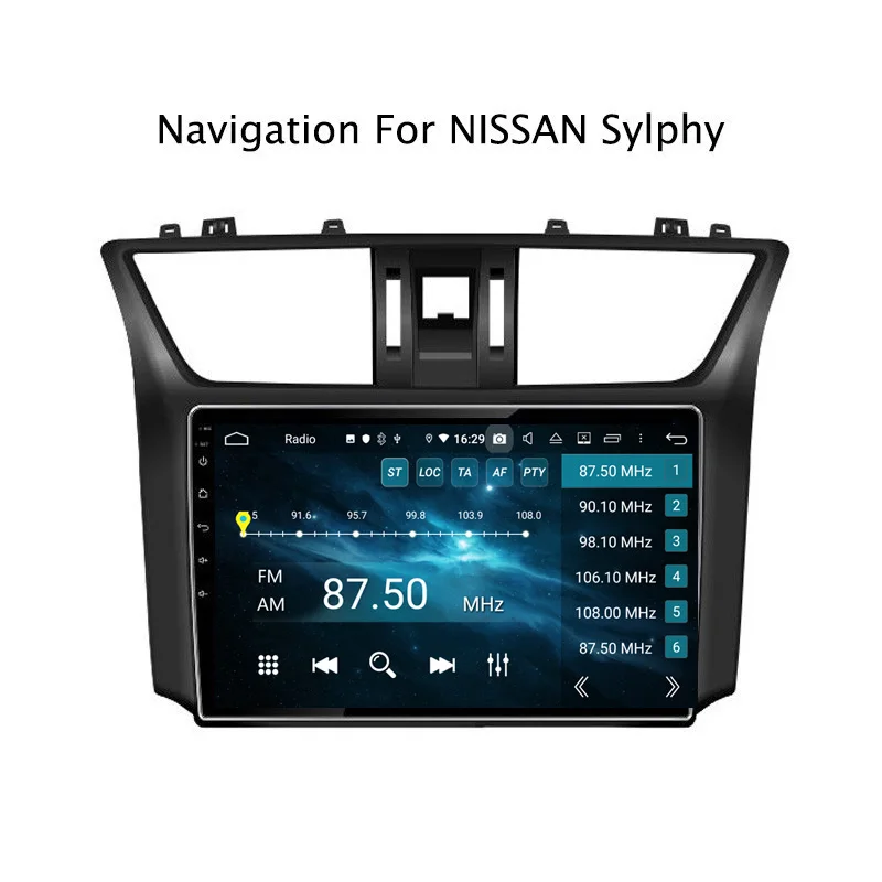 Excellent 10.1" 4G RAM 32G ROM Octa Core Android 9.0 Car GPS For Nissan Sylphy 2012 2013 2014 2015 2016 2017 2018 7