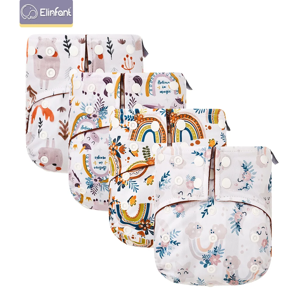 Elinfant-pañal de tela impermeable para interiores, tela Fralda ecológica de forro polar para café, novedad