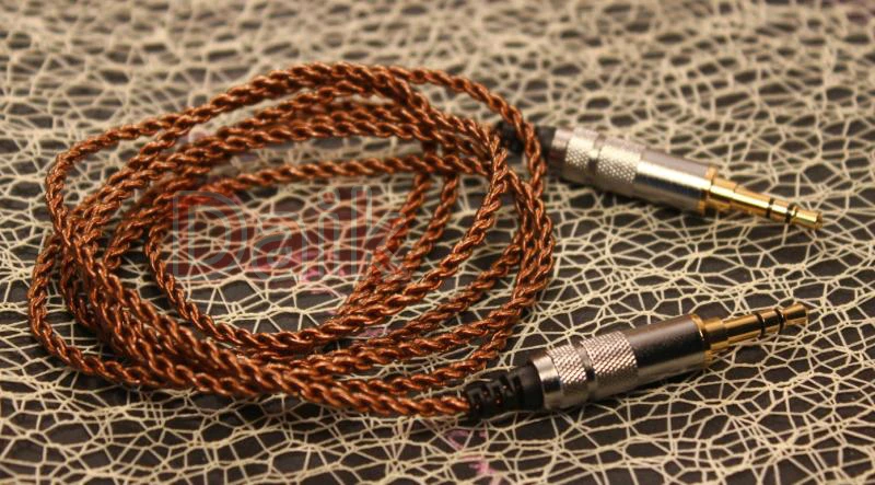 

Recording Line Aux Line 4 Strands 6N Single Crystal Copper Dk Fever Headphone Cable 72 Core DIY3.5mm Eurasian Line