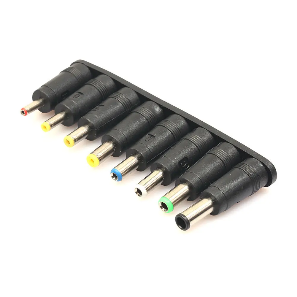8Pcs/Set DC Multi Types to 5.5*2.1mm Power Plug Converter Adapter For Laptop etc
