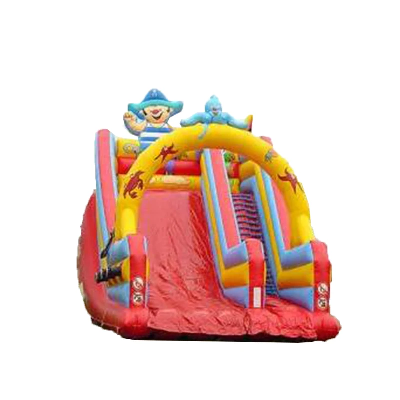 

Customized children slides amusement park playground inflatable castle Slide