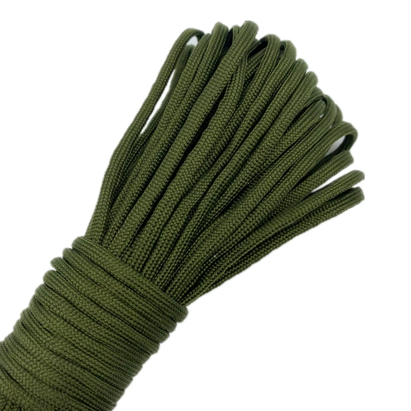 0.5/0.8/1.0/1.5/2.0/4mm 10yards Parachute Cord DeepRed Rope Lanyard Climbing Camping Survival Equipment Paracord Bracelet