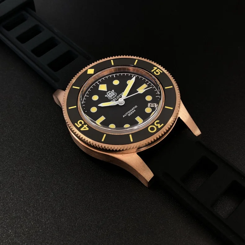 STEELDIVE BRONZE MEN'S WATCHES 30ATM WATERPROOF DIVING WATCH NH35