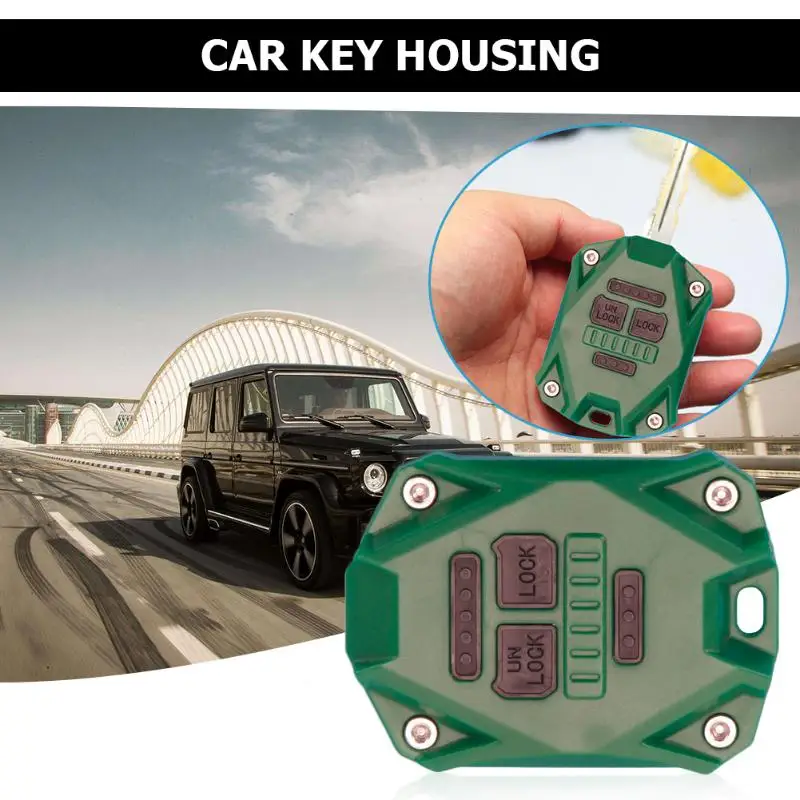 Сменный чехол для ключей с достаточным сроком службы и прочностью, чехол для ключей с дистанционным управлением для Jeep Wrangler JK 2007