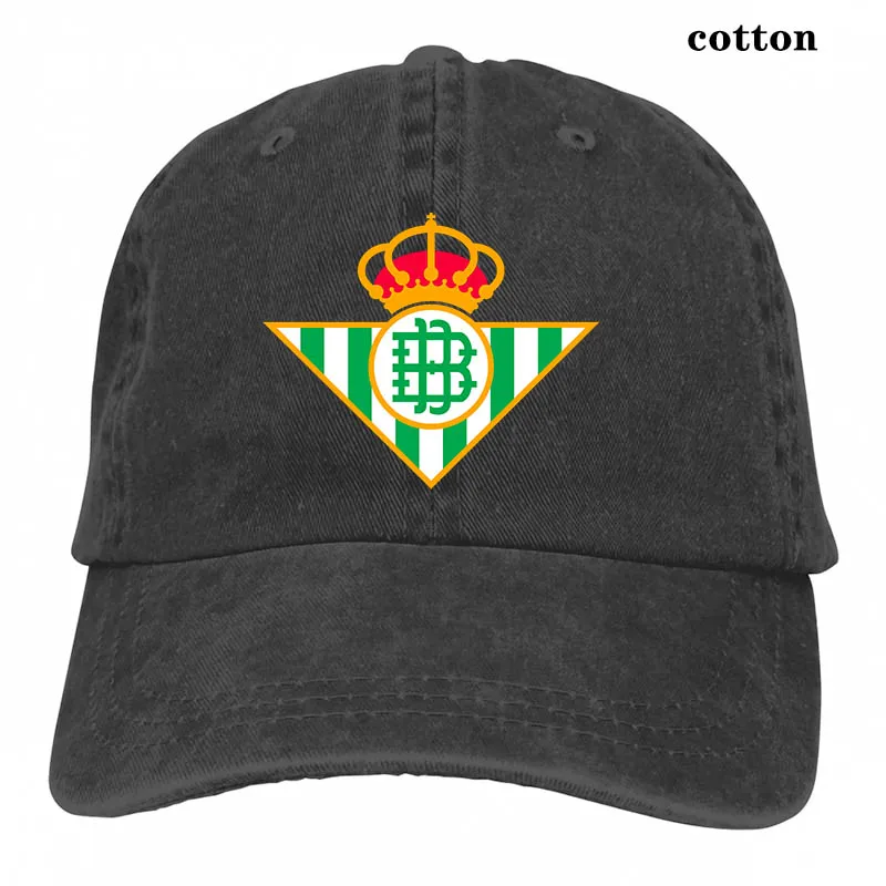 Бейсболка с логотипом Betis для мужчин и женщин, модная Регулируемая Кепка - Color: 3-Black