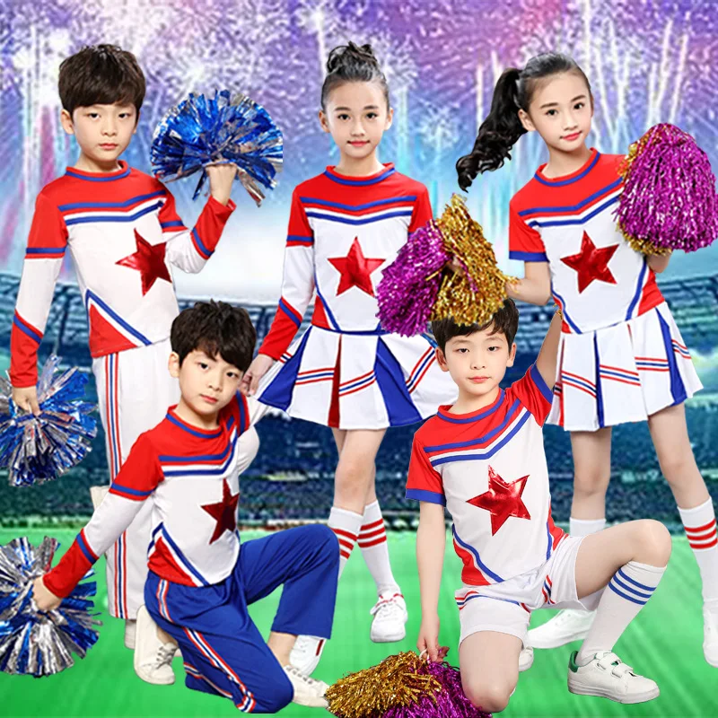 

Opening Ceremony Girls Cheerleading Campus Games New Style Men's Children Unisex Fitness Exercise Table Costume